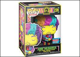 Pop! Rocks figure 239-C Jimi Hendrix (Fall Convention) Black-Light