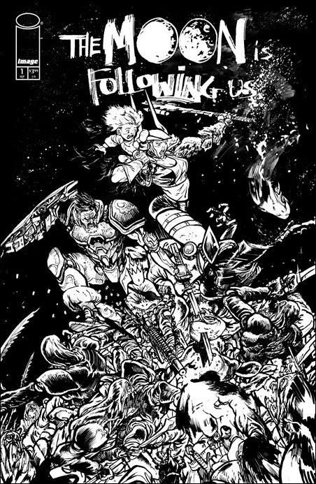 Moon is Following Us issue 1-D Daniel Warren Johnson B&W Raw Art 1:50 Cover