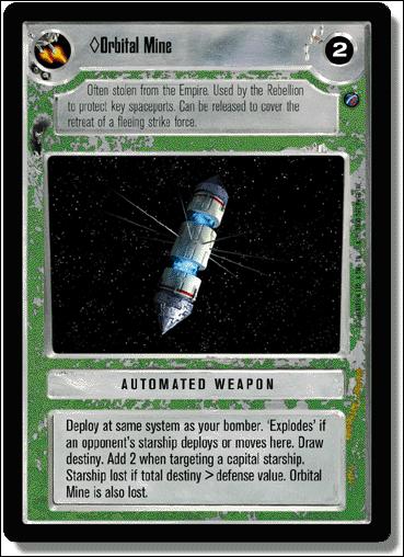 Star Wars: Death Star II Limited (Base Set) card 177 Orbital Mine