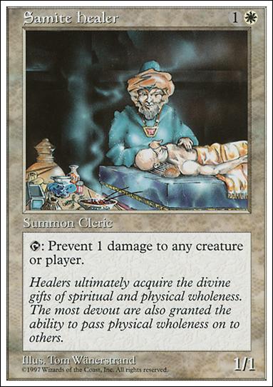 Magic the Gathering: 5th Edition (Base Set) card 58 Samite Healer