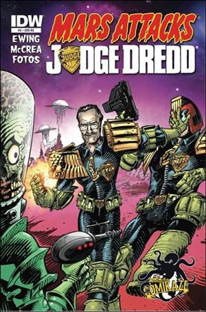 Mars Attacks Judge Dredd issue 3-C John McCrea Stan Lee's Comikaze Expo Cover