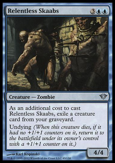 Magic the Gathering: Dark Ascension (Base Set) card 45 Relentless Skaabs