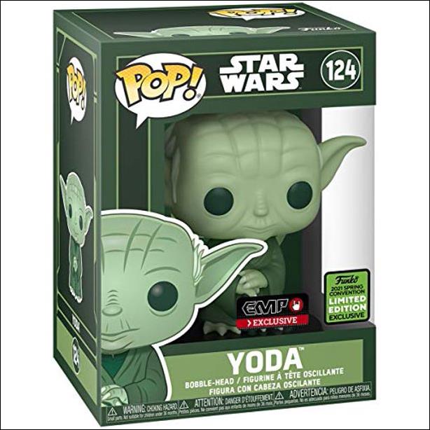 POP! Star Wars figure 124-G Dagobah Yoda ( 2021 ECCC  exclusive)