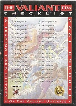 Valiant Era: Series 1 (Base Set) card 119 Checklist A