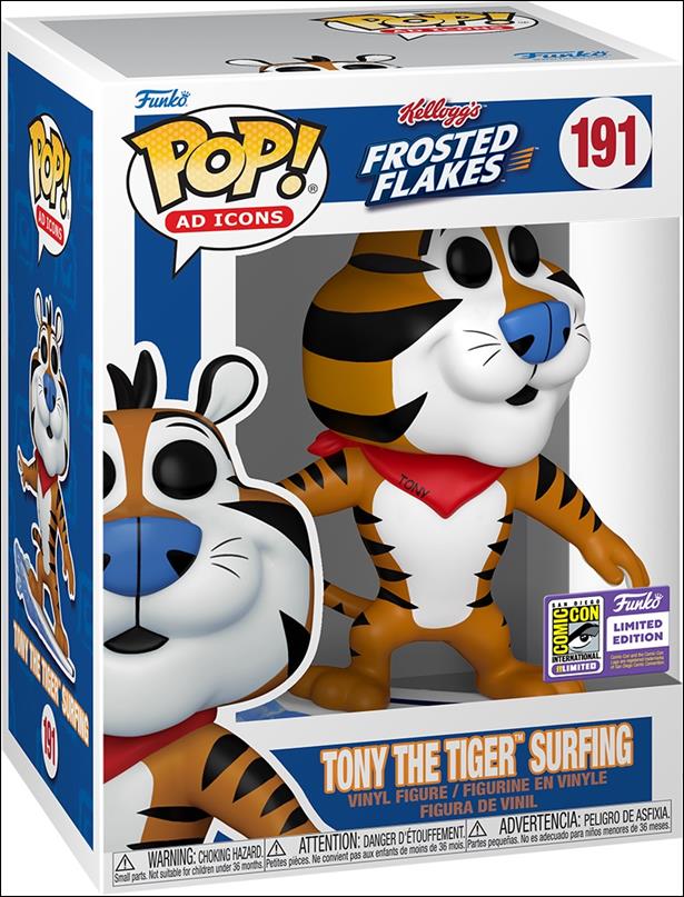 POP! Ad Icons figure 191-C Tony the Tiger Surfing (Flocked) SDCC Excl. 1/2000