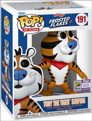 POP! Ad Icons figure 191-C Tony the Tiger Surfing (Flocked) SDCC Excl. 1/2000