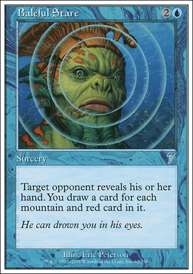 Magic the Gathering: 7th Edition (Base Set) card 62 Baleful Stare