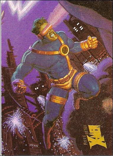 1996 Fleer Ultra X-Men: Wolverine (Holoflash Subset) card 8 Cyclops