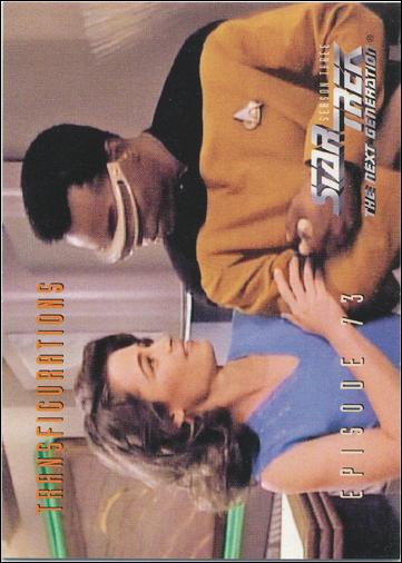 Star Trek: The Next Generation - The Episode Collection Season Three (Base Set) card 305 Transfigurations, Episode 73B