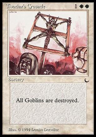 Magic the Gathering: The Dark (Base Set) card 18 Tivadar's Crusade