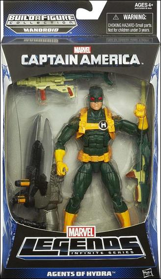 Marvel Legends Infinite: Captain America (Mandroid Series) figure 1-C Agents of Hydra (Hydra Soldier) 