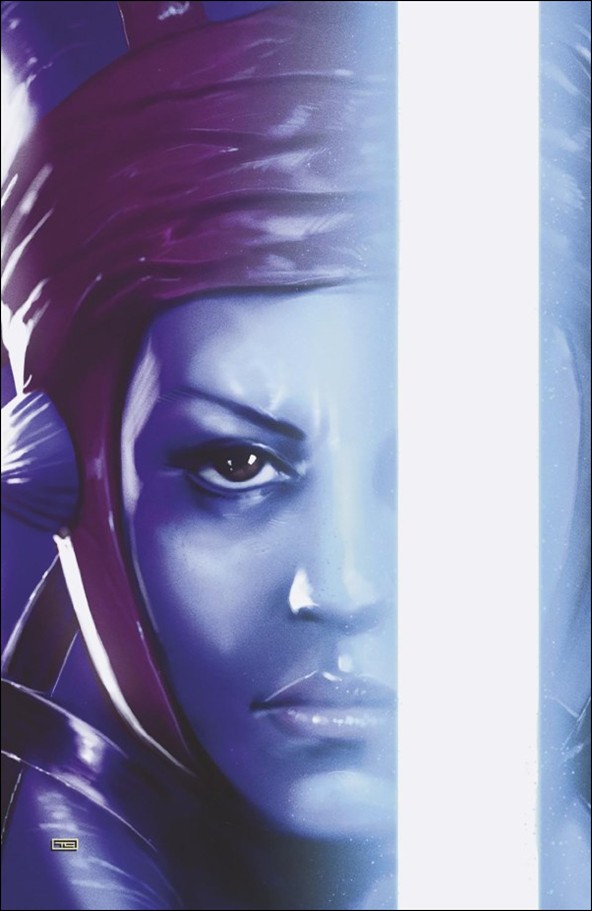 Star Wars: Jedi Knights issue 5-F Taurin Clarke Virgin 1:100 Lightsaber Cover