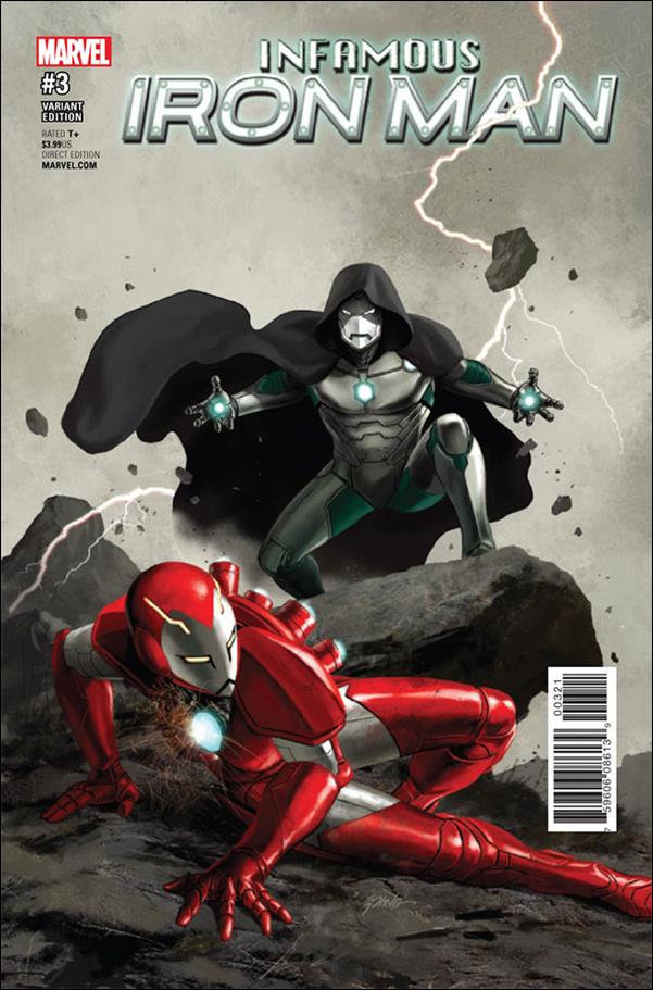Infamous Iron Man issue 3-B Steve Epting 1:25 Cover