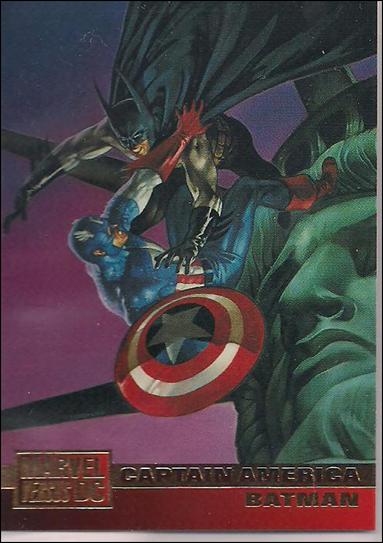 DC Versus Marvel / Marvel Versus DC (Base Set) card 91 Captain America/ Batman