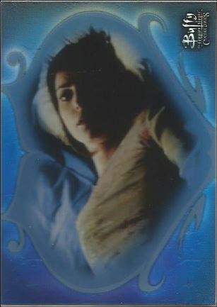 Buffy the Vampire Slayer: Connections (Base Set) card 49 Giles + Jenny: Tragic Connection