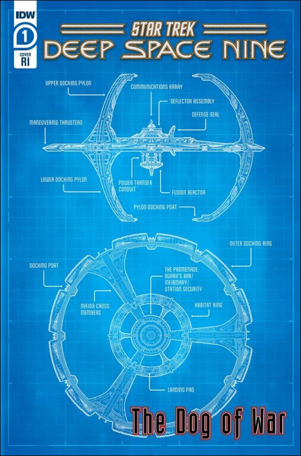 Star Trek: Deep Space Nine - The Dog of War issue 1-E 1:25 Schematic Cover
