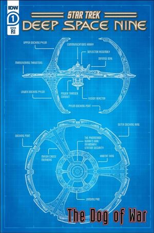 Star Trek: Deep Space Nine - The Dog of War issue 1-E 1:25 Schematic Cover
