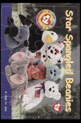 Beanie Babies Series 1 (Puzzle Cards Subset) card nn3 Star Spangled Beanies
