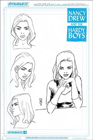 Nancy Drew and the Hardy Boys: The Big Lie issue 1-E Werther Dell'Edera 1:20 Nancy Drew Artboard Cover