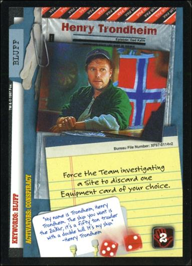 X-Files: The Truth Is Out There (Base Set) card XF97-0114v2 Henry Trondheim