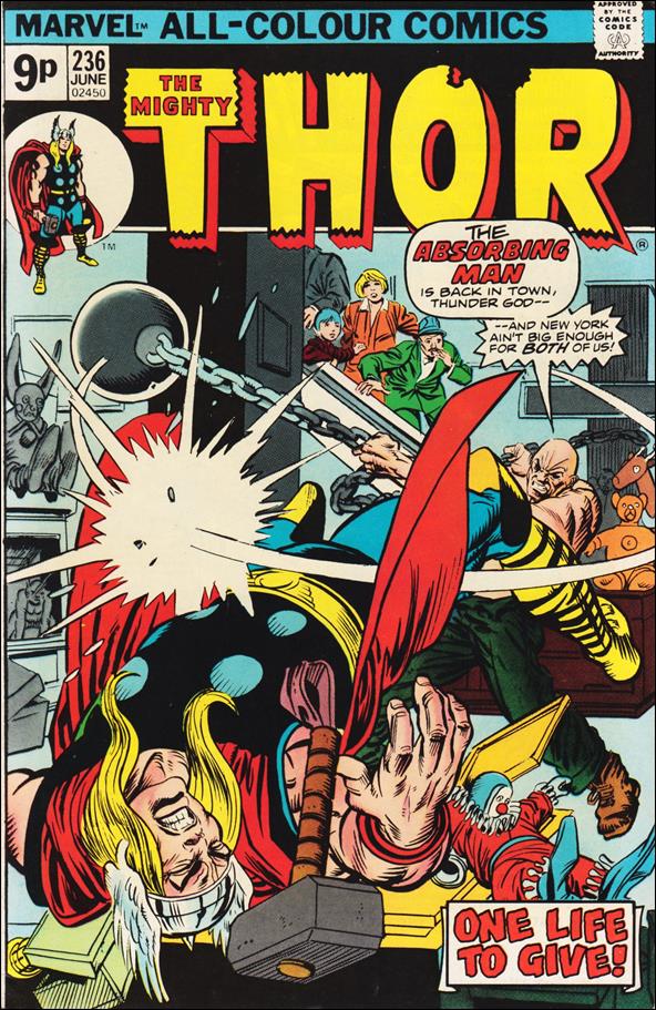 Thor (1966) issue 236-B UK Price Cover