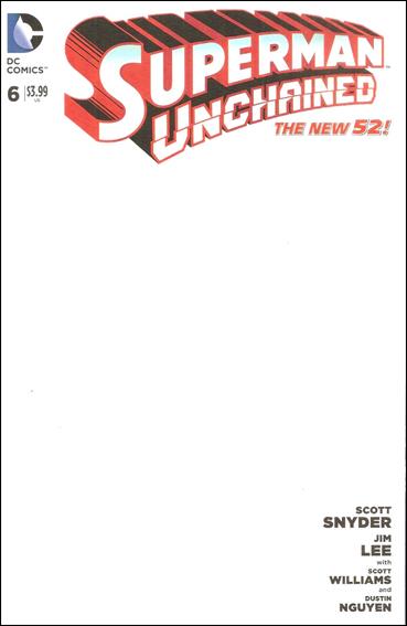 Superman Unchained issue 6-M Blank/Sketch Cover
