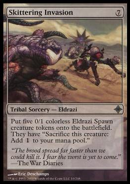 Magic the Gathering: Rise of the Eldrazi (Base Set) card 10 Skittering Invasion