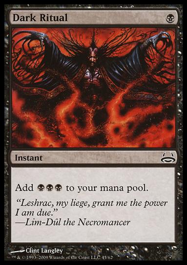 Magic the Gathering: Duel Decks: Divine vs. Demonic (Base Set) card 45 Dark Ritual