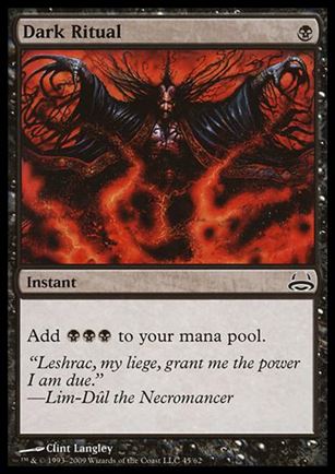 Magic the Gathering: Duel Decks: Divine vs. Demonic (Base Set) card 45 Dark Ritual