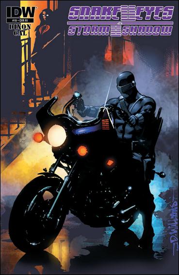 Snake Eyes and Storm Shadow issue 19-B David Williams 1:10 "Rock Poster" Cover