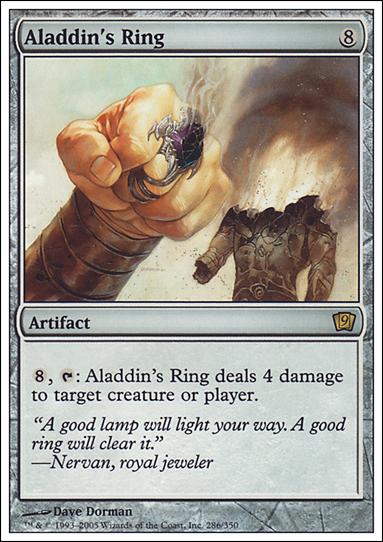 Magic the Gathering: 9th Edition (Base Set) card 286 Aladdin's Ring
