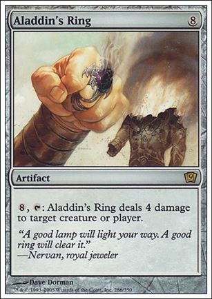 Magic the Gathering: 9th Edition (Base Set) card 286 Aladdin's Ring