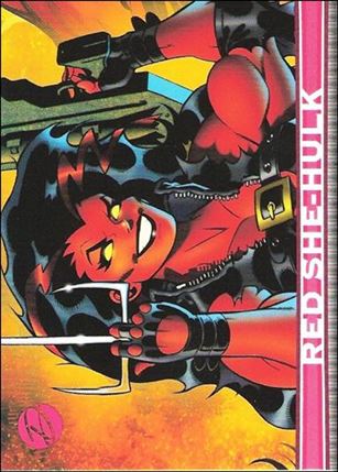 Marvel Dangerous Divas (Base Set) card 20 Red She-Hulk