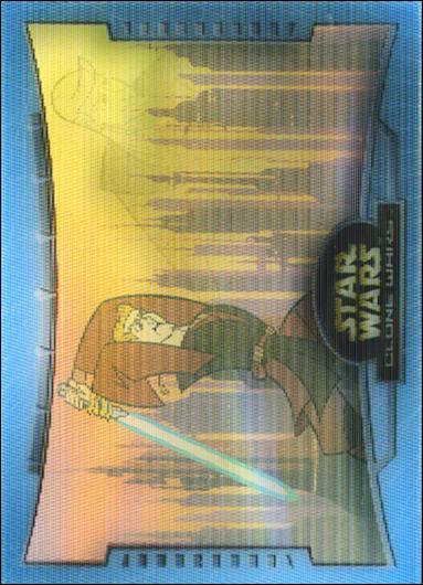 Star Wars: The Clone Wars (Battle Motion Lenticular Subset) card B1 Anakin Skywalker