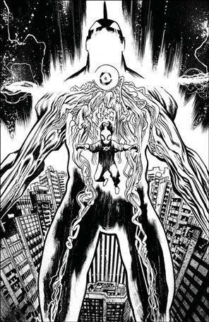 Ultramega issue 4-D James Harren 1:5 Black & White Virgin Cover