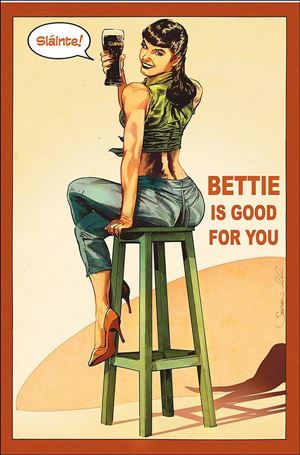 Bettie Page: The Curse of the Banshee issue 3-V Stephen Mooney Virgin Cover