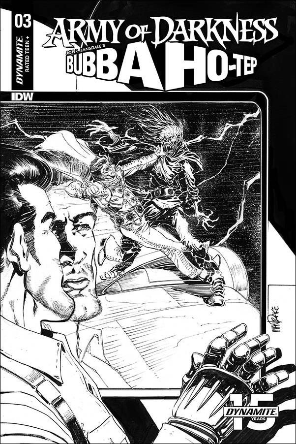 Army of Darkness/Bubba Ho-Tep issue 3-H Tom Mandrake 1:30 Black & White Cover