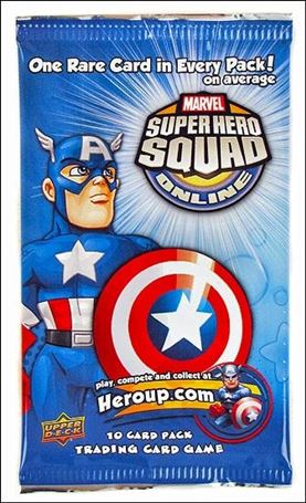 Super Hero Squad card 2 Sealed Pack - Captain America