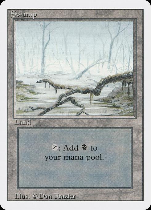 Magic the Gathering: Revised (Base Set) card 294 Swamp