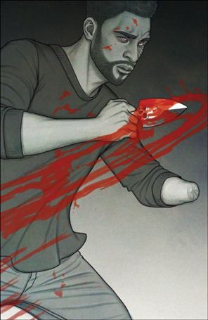 House of Slaughter issue 11-F Jenny Frison B&W 1:100 Spot Color Reveal Cover
