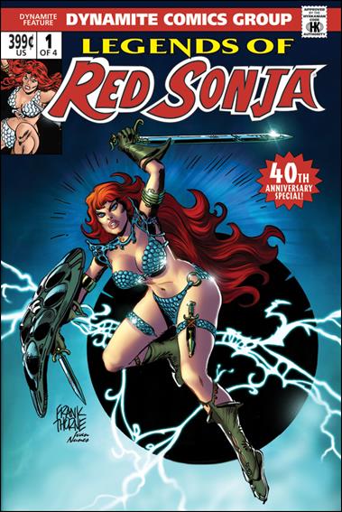 Legends of Red Sonja issue 1-B Frank Thorne Subscription Cover