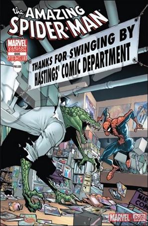 Amazing Spider-Man (1963) issue 666-SV Hastings' Comic Department Store Cover 
