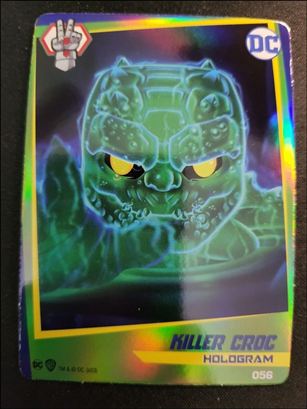 DC Comics Ooshies Collector Cards: Series 2 card 56 Killer Croc: Hologram Foil
