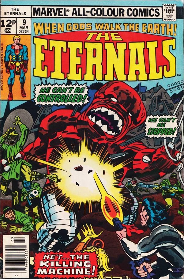 Eternals (1976) issue 9-B UK Price Cover