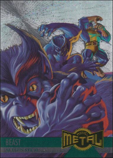 Marvel Metal (Parallel Flasher Set) card 126 Alternate M - Beast