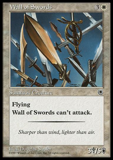 Magic the Gathering: Portal (Base Set) card 37 Wall of Swords