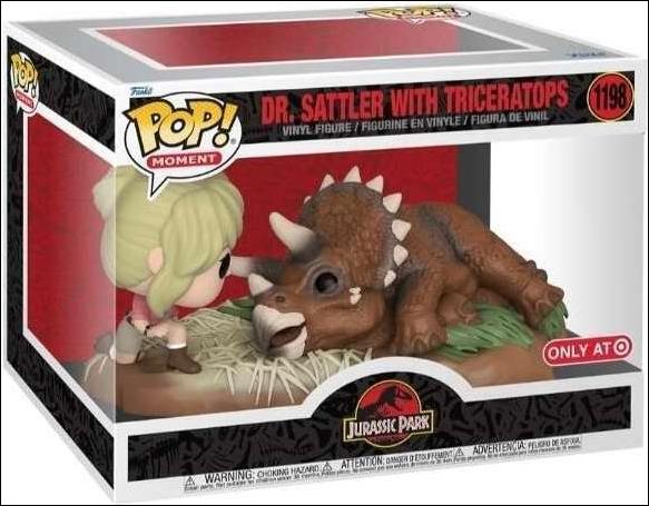 POP! Movies figure 1198 Dr. Sattler with Triceratops Target Exclusive