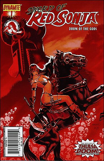 Sword of Red Sonja: Doom of the Gods issue 1-C Paul Renaud Standard 1:2 Cover