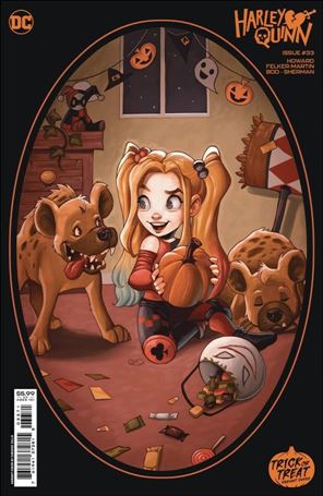 Harley Quinn (2021) issue 33-F Chrissie Zullo Trick or Treat Cardstock Cover
