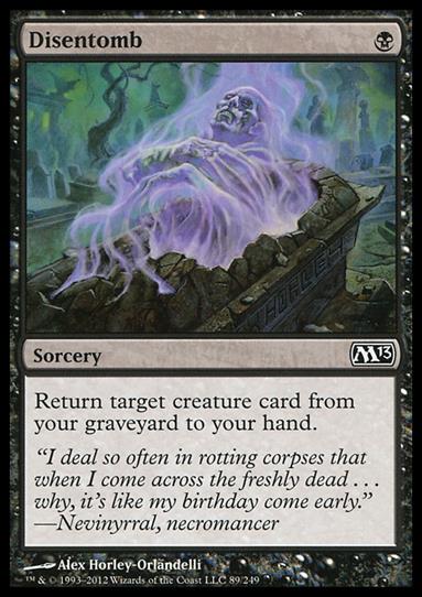 Magic the Gathering: 2013 Core Set (Base Set) card 89 Disentomb
